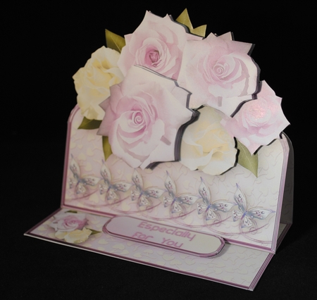 Roses and Butterflies - Easel Card Mini Kit by Yvonne Middleton