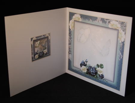 The Purple Rose Flutters Card Kit by Yvonne Middleton