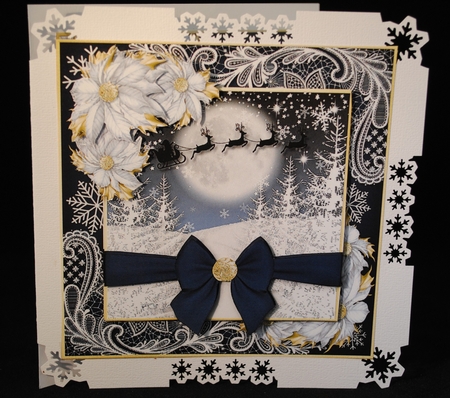 Midnight Christmas Mini Kit Santa by Yvonne Middleton