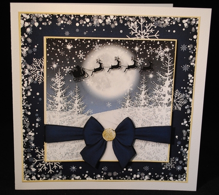 Midnight Christmas Mini Kit Santa by Yvonne Middleton
