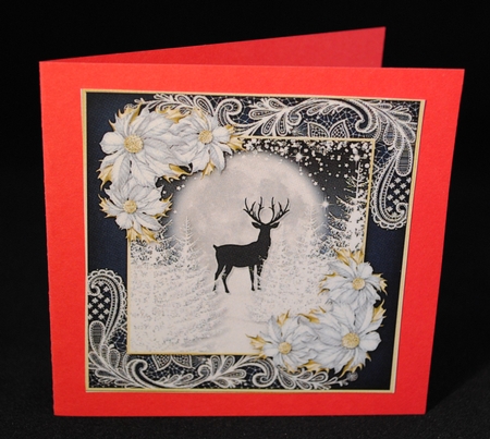 Midnight Christmas Stag Toppers 2 by Yvonne Middleton