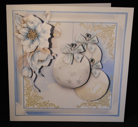 Snow Baubles Card Kit by Yvonne Middleton