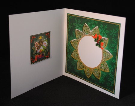 Snowman Holiday Cupcake Card Front Kit-2 by Yvonne Middleton