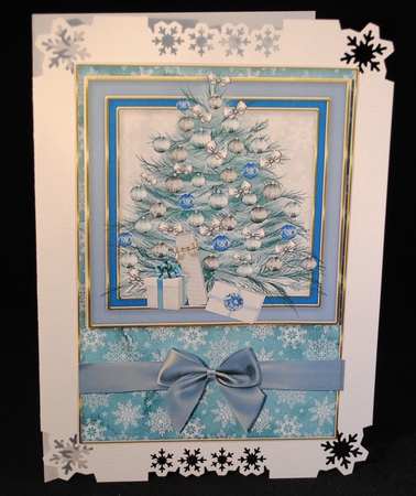 Winter Christmas  Quick card by Yvonne Middleton