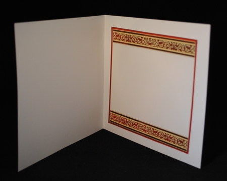 NATIVITY SILHOUETTE  RED 7.8 Quick Layer Card or Decoupage Mini Kit by Yvonne Middleton