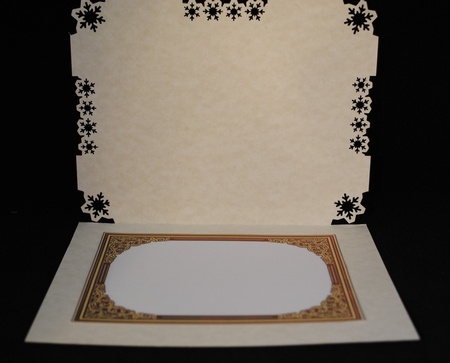 NATIVITY SILHOUETTE  RED 7.8 Quick Layer Card or Decoupage Mini Kit by Yvonne Middleton