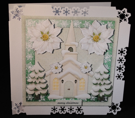 Christmas  Church  Quick card by Yvonne Middleton