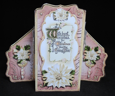 Pink Variation Christmas Shaped Card Mini Kit by Yvonne Middleton