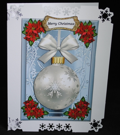 Christmas Bauble - Silver by Yvonne Middleton