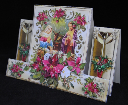 Nativity Gold Stepper Card Kit-1 by Yvonne Middleton