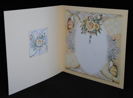 Flora And Lace A Cream Rose  by Yvonne Middleton