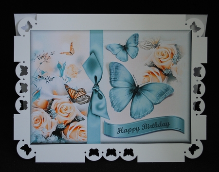 Butterflies and Roses by Yvonne Middleton