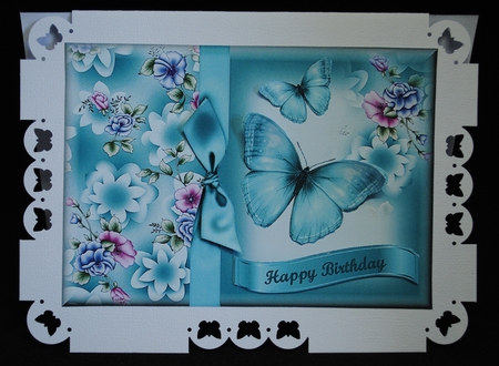 Butterflies and Tea Roses by Yvonne Middleton