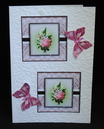 3 Floral lace card fronts/toppers 4 by Yvonne Middleton