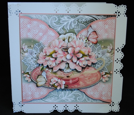Flora And Lace Cherry Blossom Tea  by Yvonne Middleton
