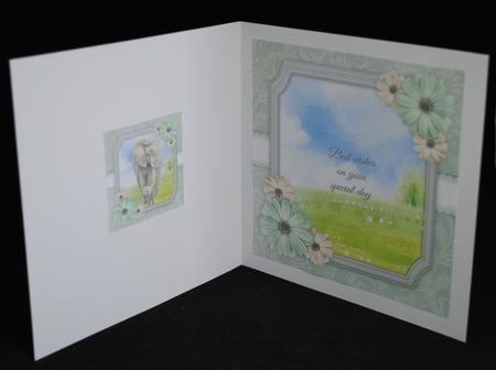 Beautiful Mum & Baby Elephants 8x8 Mini Kit by Yvonne Middleton