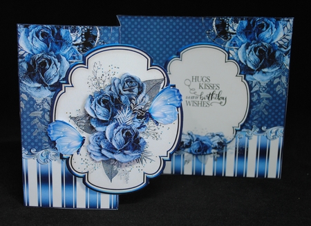 Flower Bouquet Fold Back Card Kit-3 by Yvonne Middleton