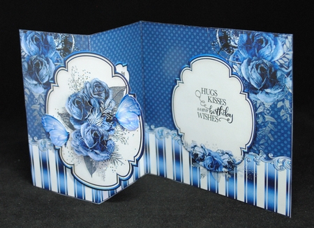 Flower Bouquet Fold Back Card Kit-3 by Yvonne Middleton