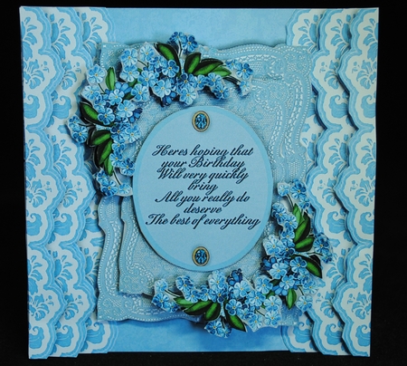 Lace Panel Greetings 5 by Yvonne Middleton