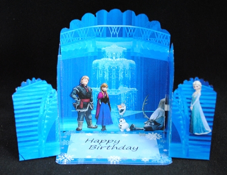 Frozen double fold card by Yvonne Middleton