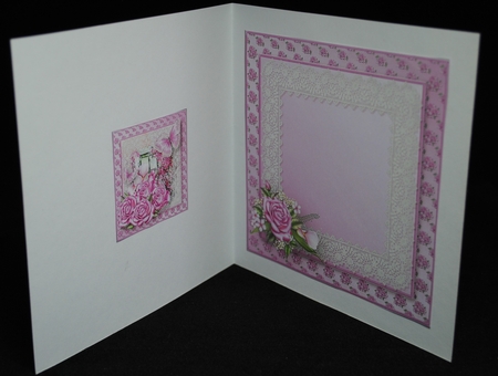 Pink Delight Decoupage Card Mini Kit by Yvonne Middleton