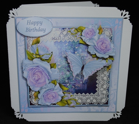 Rose Fantasy Decoupage Card Mini Kit by Yvonne Middleton