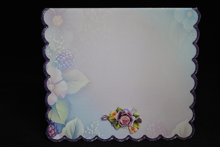 SCALLOPED TENT DECOUPAGE CARD KIT - LA FEMME by Yvonne Middleton