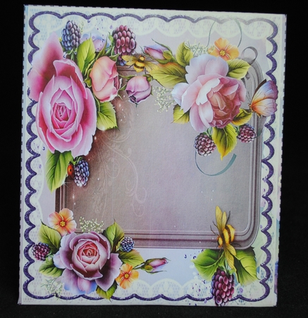 SCALLOPED TENT DECOUPAGE CARD KIT - LA FEMME by Yvonne Middleton