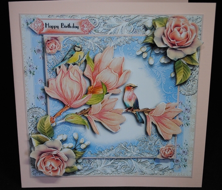 Magnolia Rose Songbirds by Yvonne Middleton