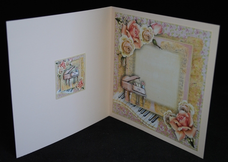 Music And Rose The Piano by Yvonne Middleton