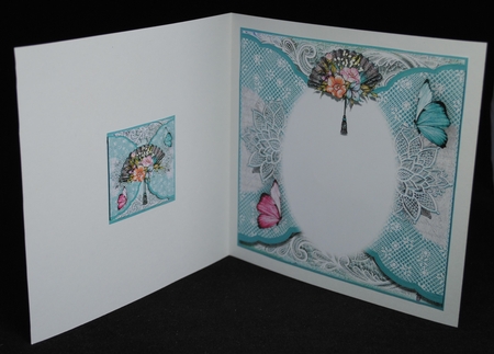 Floral Lace Fan  by Yvonne Middleton