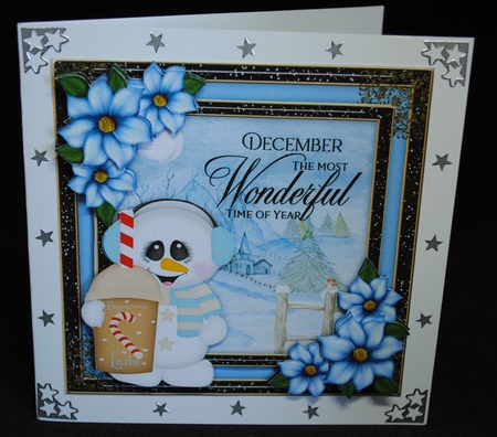 Christmas Snowman Card Mini Kit by Yvonne Middleton