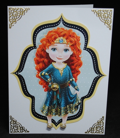 6 Little Princesses Card Toppers 1 by Yvonne Middleton