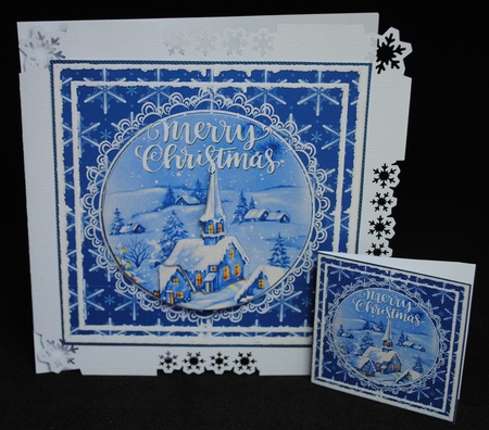Christmas Winter Church by Yvonne Middleton