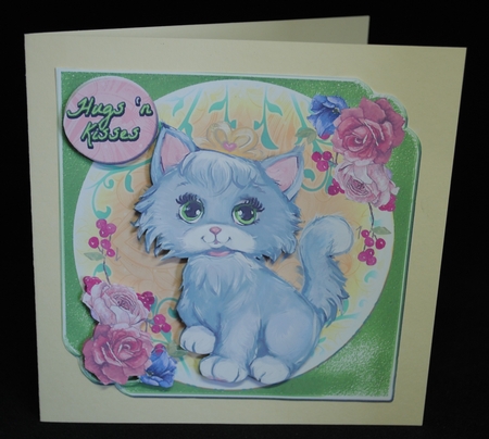 Mini Kit - Birthday Wishes # 8 - Cute Kitty by Yvonne Middleton