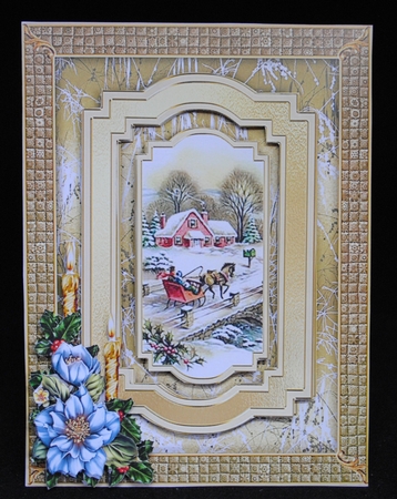 Quilted Opulence - Christmas Roses by Yvonne Middleton