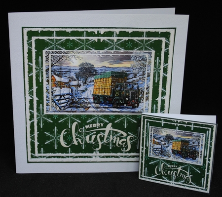 Christmas Winter Truck by Yvonne Middleton