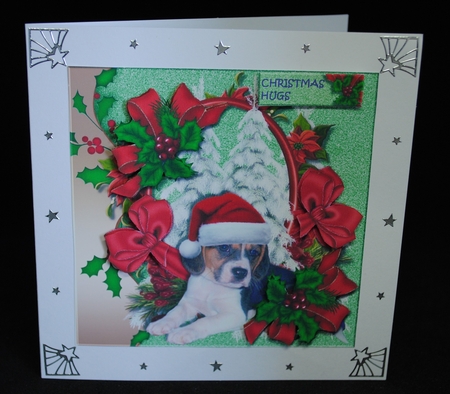 Cute Christmas Puppies 4 by Yvonne Middleton