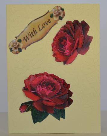 Mini Series Double Red Rose by Yvonne Middleton