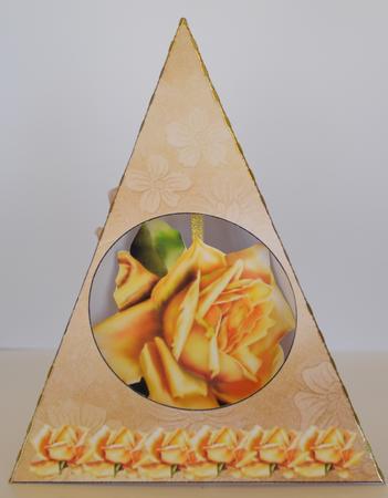 Yellow Rose for a Rose Triangle-dangle by Yvonne Middleton
