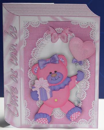 As Cute as Can Be, a New Baby Girl Folded Book by Yvonne Middleton