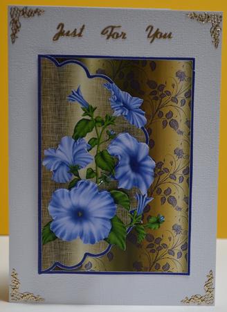 Pretty Petunia Envelope Card by Yvonne Middleton