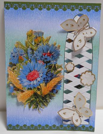 Vintage Cornflowers by Yvonne Middleton