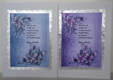 2 Card Fronts by Yvonne Middleton