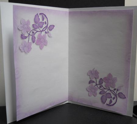 Oval Cross in Lilac A4 Insert by Yvonne Middleton