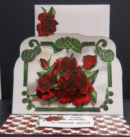 Red Rose Greetings by Yvonne Middleton