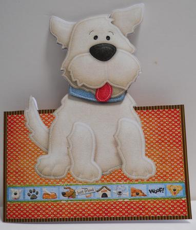 White Pooch by Yvonne Middleton