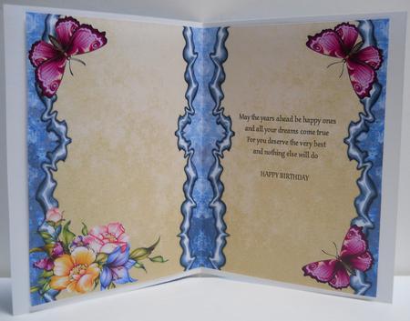 Flowers Galore Birthday Insert by Yvonne Middleton