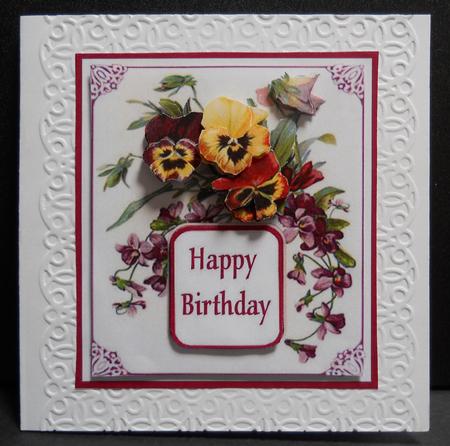 Vintage Pansies by Yvonne Middleton