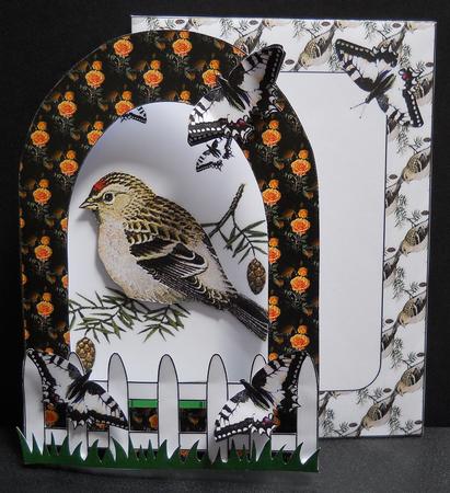 Arch Card Kit - Bird on Branch by Yvonne Middleton